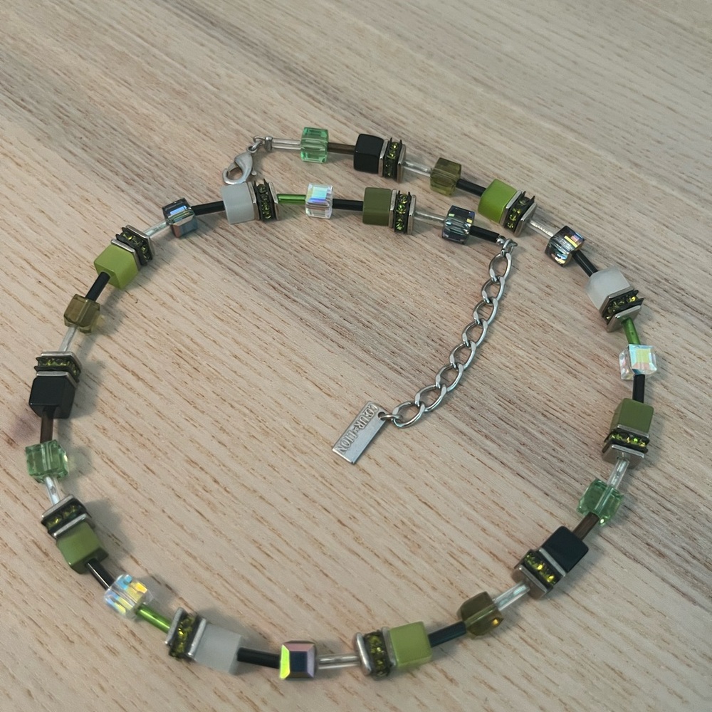 Green Couer de Lion geoCUBE necklace